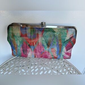 HOBO Multicolor Leather Waller Clutch